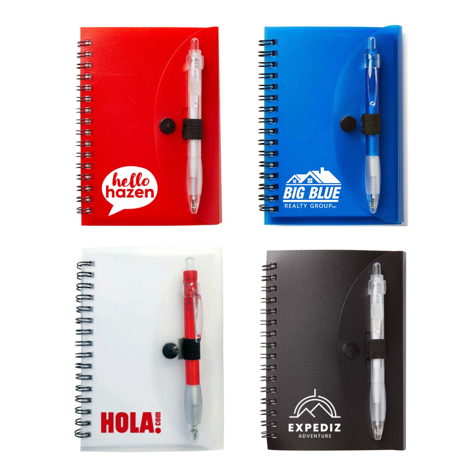 Eco Spiral Notebook with Cardinal Pen