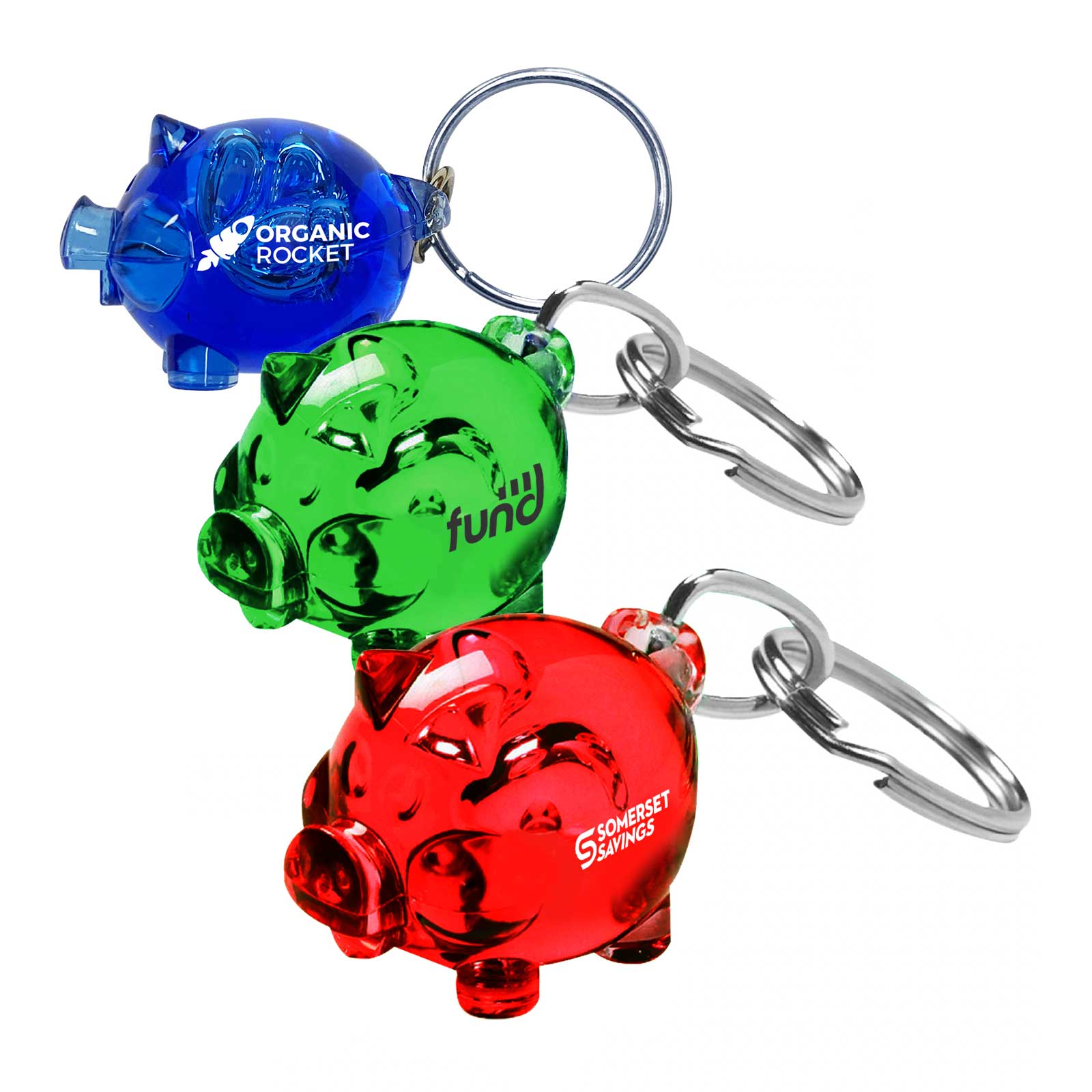Acrylic Piggy Keychain