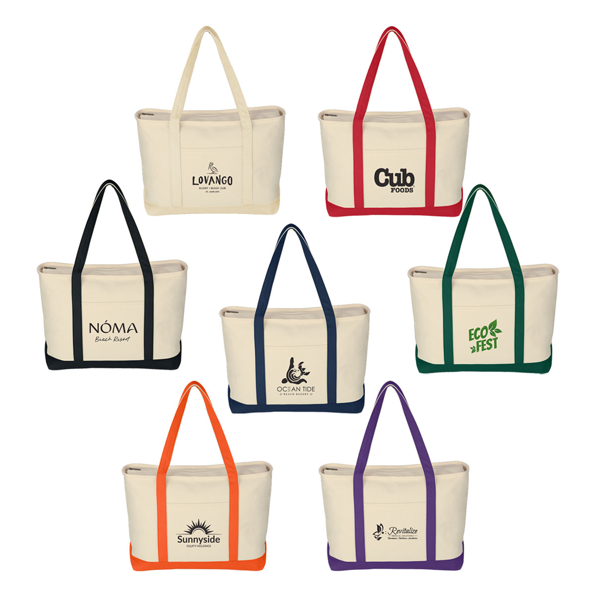 Large 24 oz. Starboard Recycled Cotton Canvas Tote Bag
