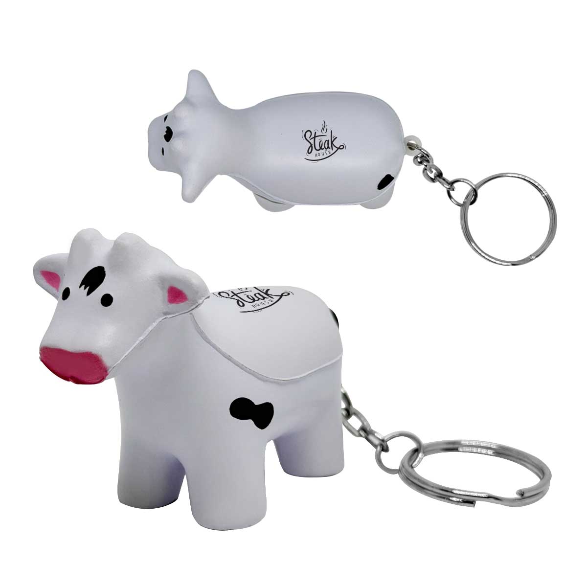 Cow Stress Reliever Keychain
