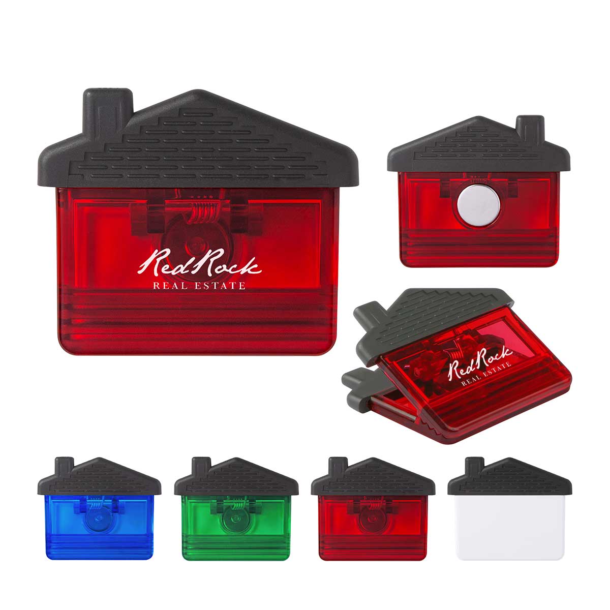 Recycled House Shape Magnet Memo Clip